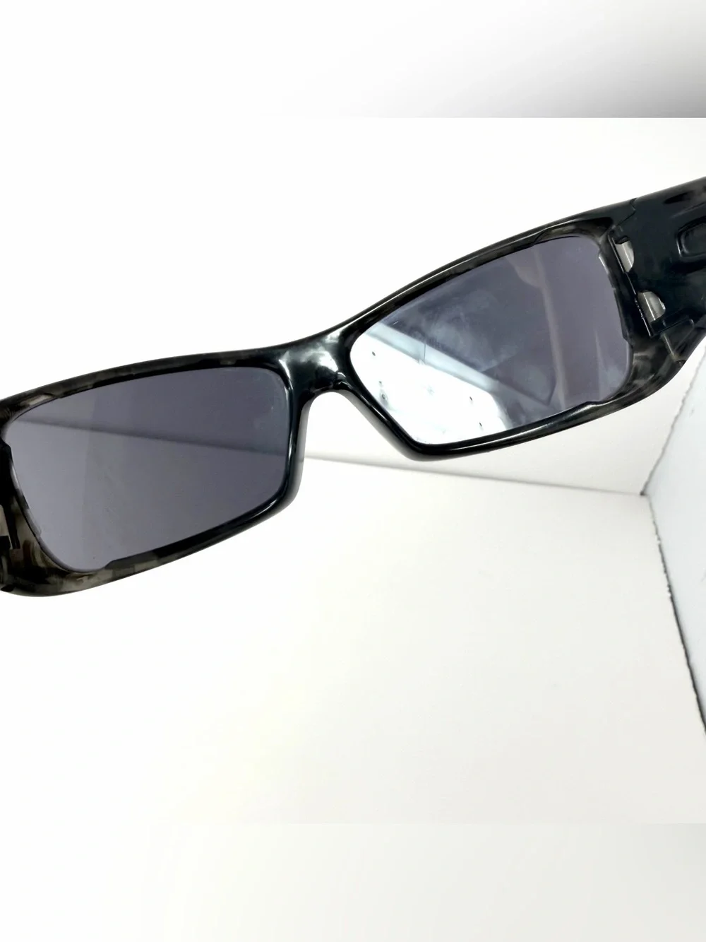 Vintage Oakley Antix Sunglasses Black Tortoise Frame Black Icons Made USA Rare